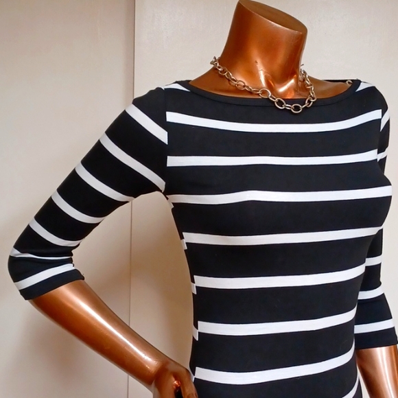 Soprano Striped T-shirt Dress - Picture 2 of 4